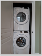 Washer/dryer included in each unit